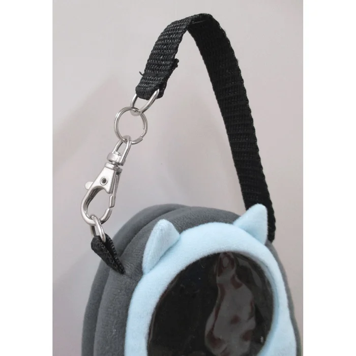 Neko-dango Osan-Pouch Light Blue Cat Carrying Case 4 Neko-dango Osan-Pouch Light Blue Cat Carrying Case - Image 4