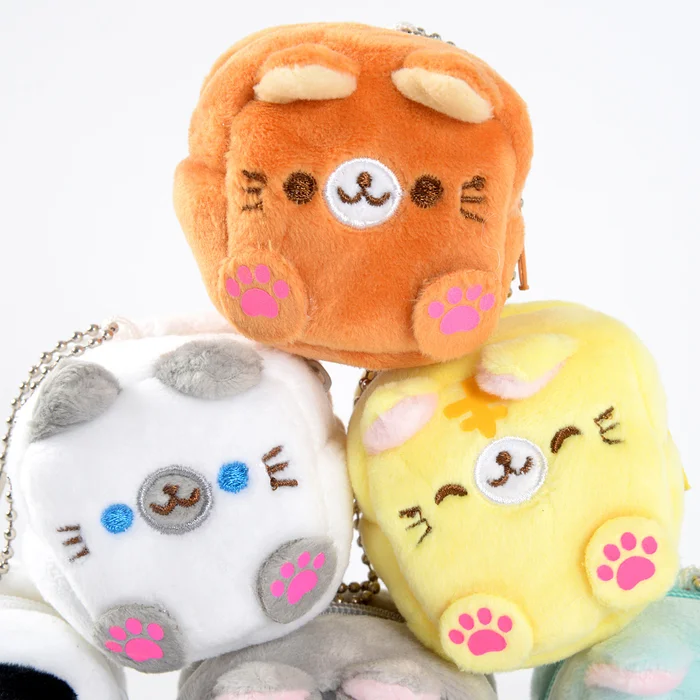 Square Cat Plush Coin Cases 12 Square Cat Plush Coin Cases - Image 12