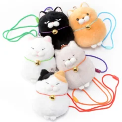 Hige Manjyu Cat Plush Coin Pochettes