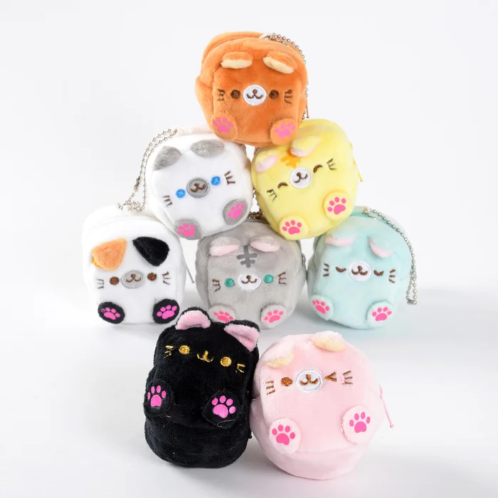 Square Cat Plush Coin Cases 1 Square Cat Plush Coin Cases